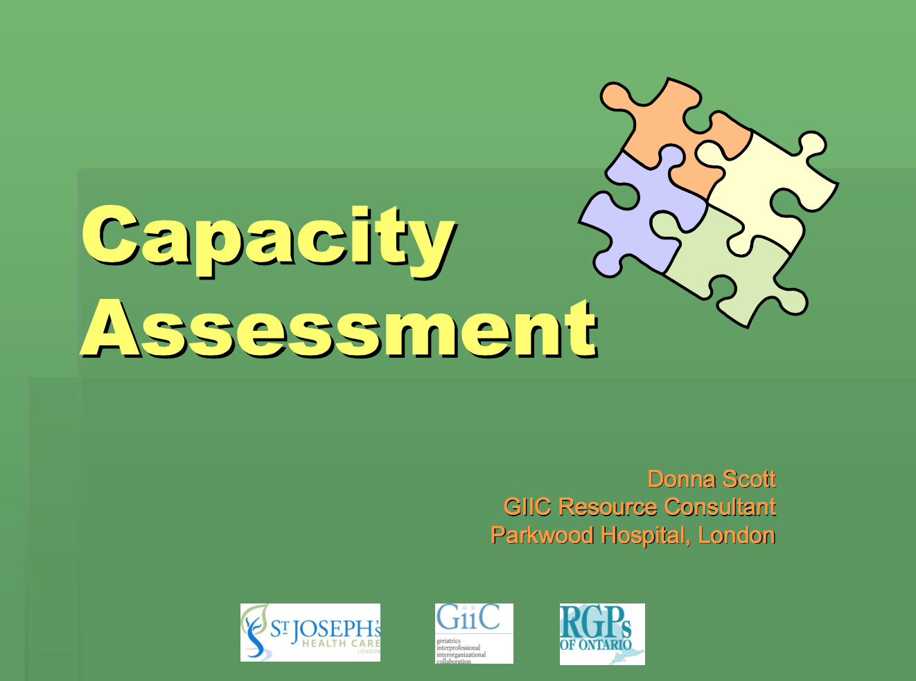 10 Teaching Slides on Capacity Assessment - CNPEA