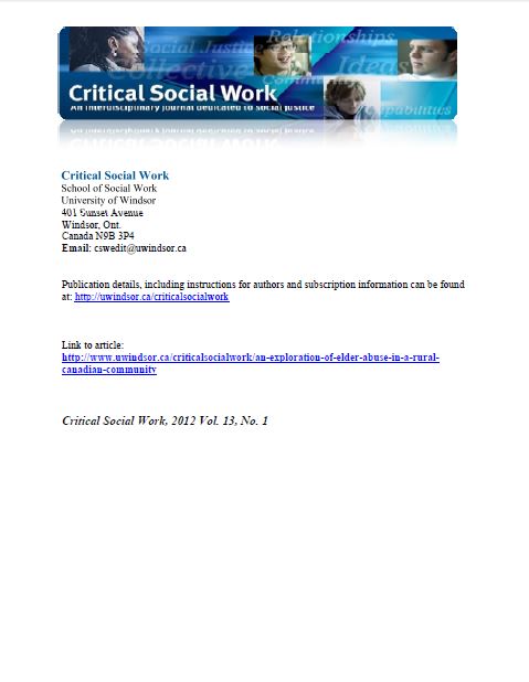 Critical Social Work