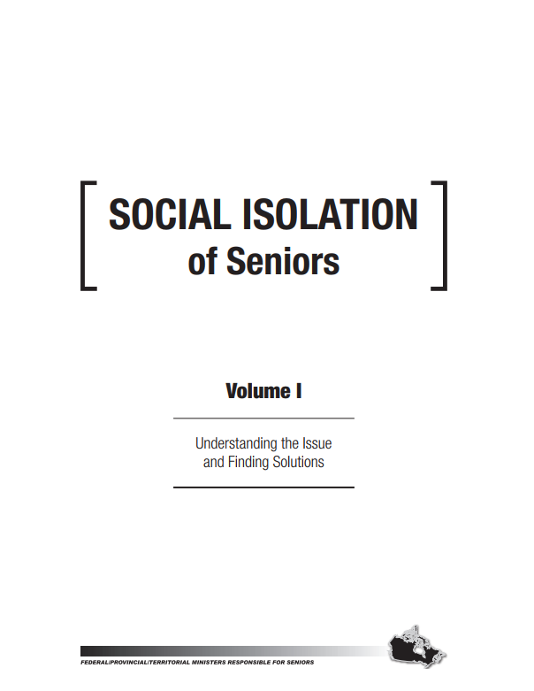 social isolation of seniors vol 1
